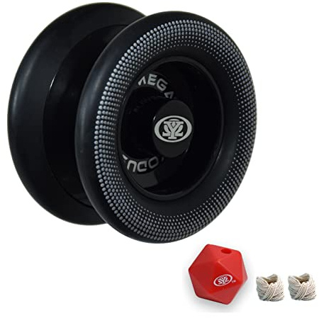 Yomega Xodus II YoYo, con tecnologia di cuscinetti a rulli, cerchi in gomma e design a forma di ala, gioco professionale reattivo YoYos livello intermedio (nero)
