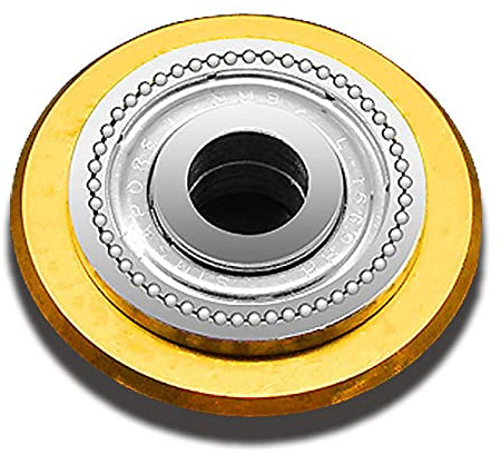 WANGCL Fliesenschneiderrad aus Wolframkarbid, hohe Härte, Legierung, geeignet für Glasschneider, Handfliesenschneider, Mosaikschneider, Gold, 50.000 m