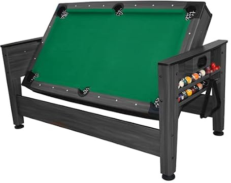 6ft Pool and Air Hockey Table In Black (Green)