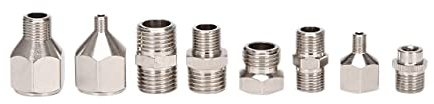 Oikabio 8 Stück Flexible Adapter Anschlüsse für Airbrush-Kompressor und Airbrush-