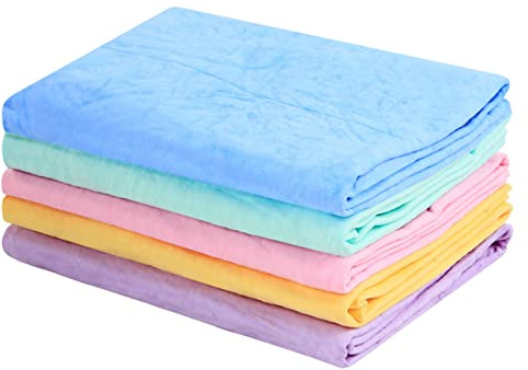 VONGLYHOO Serviette De Bain Summer Divers Chamois Serviette De Plongée À Séchage Rapide pour Fournitures Sports Nautiques 25, 98x16, 93x0, 08 Pouces 5pcs Swim Chamois Towel Diving Shammy Towel