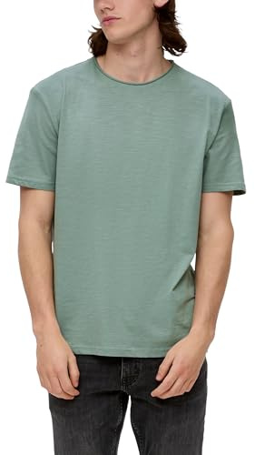 QS Herren 2141633 T-Shirt, Salbeigrün, S EU