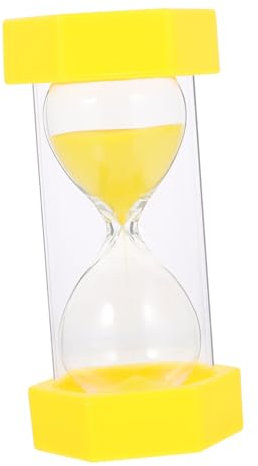 PRETYZOOM Minuten Sanduhr Timer Für Junge Mädchen Kleine Dekorative Sechseckige Sanduhr Gelb Für Spiel Und Zeitmanagement Zuhause Und Büro
