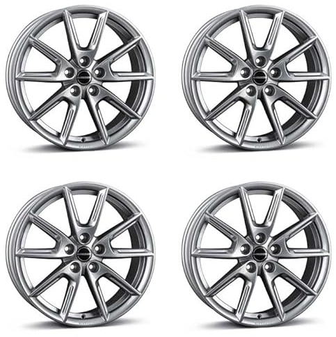 4x Borbet Felgen LX18 8.0x18 ET45 5x108 grey glossy kompatibel mit Lynk 01