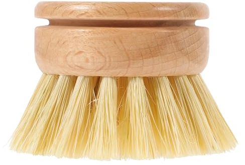 MERRYHAPY Multi-use Wooden Dish Brush Hob Cleaner Kitchen Scrubber Wok Brush Pot Scrubber Dish Washing Soft Bristle Safe for Non-stick Pans