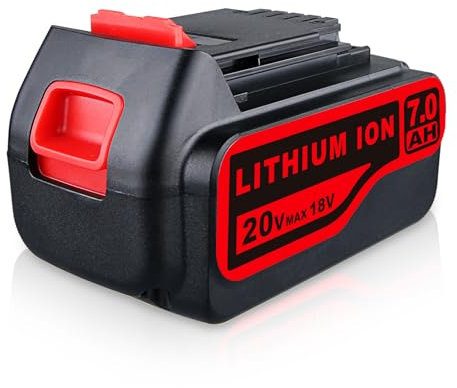 18V/20V 8.0Ah Li-ion Battery Replacement for Black & Decker 18V/20V battery Compatible with Black+Decker 18V BL2018 BL2018-XJ BL1518 BL4018 LB20 LBX20 LBXR20 LBXR2020-OPE LBXR20B-2 LB2X4020