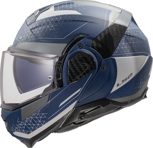 LS2, Modularer Motorradhelm ADVANT II ASTRAL Navy Blue Grey