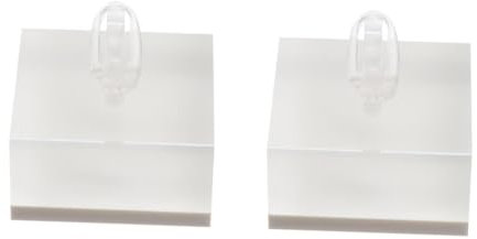 minkissy 2 Stck. Ringhalter Aus Acryl Schmuckständer Schmuckhalter Stand Ring-aufbewahrungsständer Ringanzeigehalter