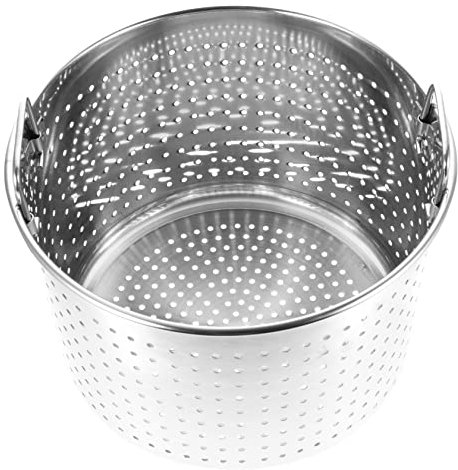 LIFKOME Stainless Steel Filter Barrel Crawfish Pot Leaky Pot for Kitchen Supplies for Boiling Basket Use and Draining Cooked Made of Stainless Steel Material