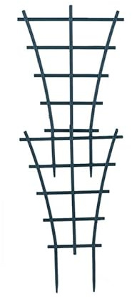 TRLREQ Confezione da 6 graticci impilabili per piante rampicanti, riutilizzabili, da giardino, fiori (25 cm)