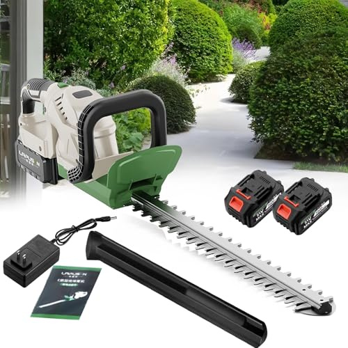 Cordless Hedge Trimmer with Brushless Motor, 3900mAh Battery & Charger Included, Lightweight for Easy Trimming of Bushes and Shrubs