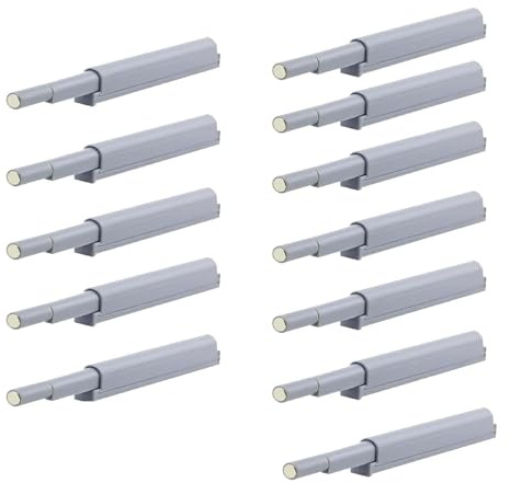 12 Stück Push To Open Türöffner, Magnetische DrucktüRöFfner Schrank Push To Open, Softclose Türdämpfer für Die Montage An SchranktüRen und SchubladenmöBeln