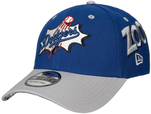 New Era 39Thirty Dodgers Zoom Cap Basecap Baseballcap MLB Fullcap LA Los Angeles Damen/Herren - mit Schirm, Hinten geschlossen Frühling-Sommer Herbst-Winter Frühjahr