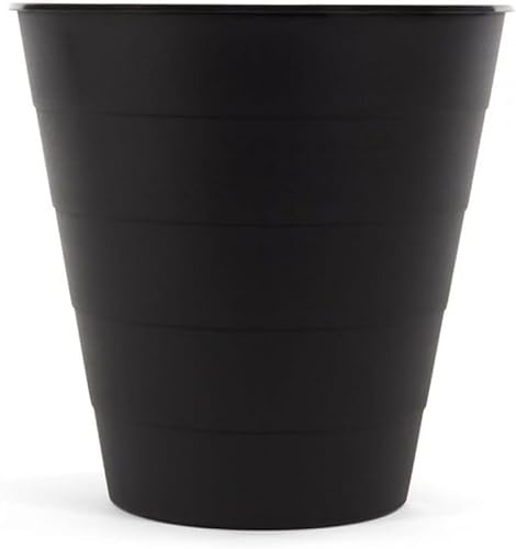 AXXTAN IIKEA 10L Waste Paper Basket - Versatile Kitchen Bin, Bathroom Bin, and Bedroom Bin Solution - Durable and Elegant Design for Home and Office Use (Black)
