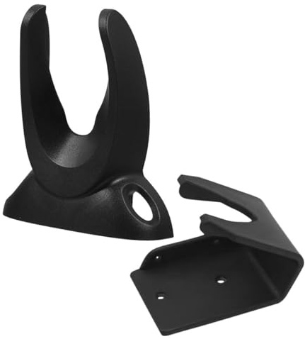 TOPBATHY Barcode Scannerhalterung Schwarz 2 Stück-Pack aus Kunststoff Verstellbar und Allgemein Kompatibel Wandmontage für Handscanner im Einzelhandel und Kurierdienste