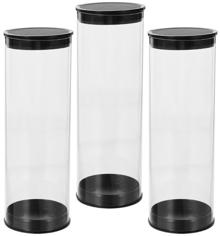 DEARMAMY Golf Ball Carrying Case Set of 3 Tubes Sturdy PVC for Golf Ball Collection and Display at Retail
