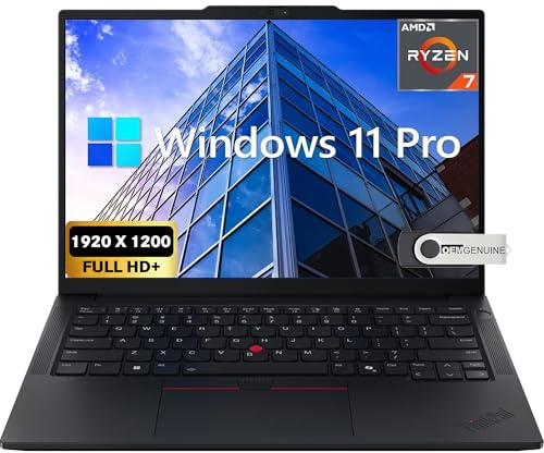 Lenovo ThinkPad E14 Gen 7 Business Laptop, 14 FHD+ Display, AMD Ryzen 7 250 (Beat i7-1255U), 16GB RAM, 512GB SSD, Backlit Keyboard, HDMI, RJ45, Wi-Fi 6E, Windows 11 Pro, Black