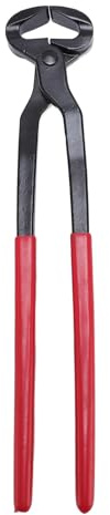 Jelquix Pinza per Zoccoli, Strumento per Maniscalco per Zoccoli di Cavallo in Acciaio Siliconico per Pecore, Capre, Alpaca, Attrezzatura per Rifilare Lime a Ferro di Cavallo, Impugnatura Ergonomica