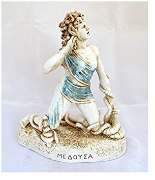 Medusa Antike griechische Schlangenkopf-Mythologie Monster-Skulptur Statue