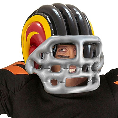 NET TOYS Aufblasbarer American Football Helm Sporthelm aufblasbar Footballhelm Footballer Helmet
