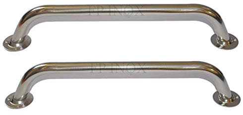 2 x Pasamanos 850 mm tubo de 25 mm acero inoxidable 316 – (lote de 2)