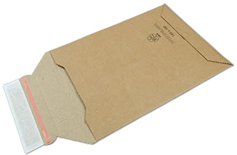 verpacking 10 Versandtaschen Karton Premium Qualität 145 x 190 mm DIN A6 Braun Wellpapp Versandtaschen Kartonversandtasche