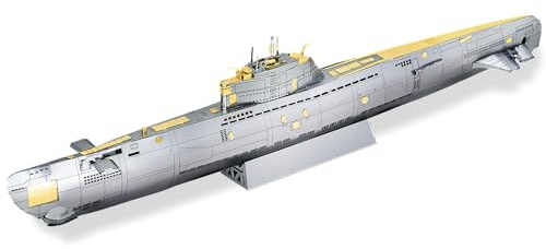 Piececool 3D-Metallpuzzles für Erwachsene, Militär-U-Boot-Metallmodellbausätze für Stressentspannung, tolle Weihnachtsgeburtstagsgeschenke