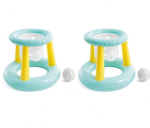 Intex Wasserspiel Floating Hoops, Mehrfarbig, 67 x 55 cm 2 St?ck