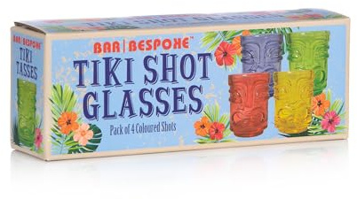 Bar Bespoke Farbige Tiki-Schnapsgläser, 4 Stück