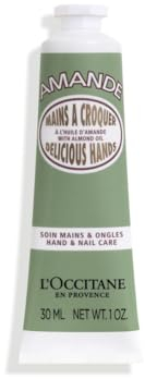 L'OCCITANE Almond Delicious Hands Cream, Nourishing & Firming Hand Moisturiser, Sweet Almond Scent, Luxury Clean Beauty for Soft, Smooth Hands