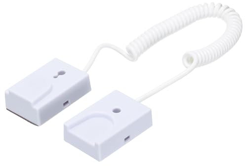 QUARKZMAN Cavo Sicurezza Retrattile Lucchetto, Leash Cavo Controllo Remoto D2, Cavo Anti-Smarrimento Telecomando Biadesivo Tv, Dvd, Tazza, Telefono, 1 Set Bianco 47,24