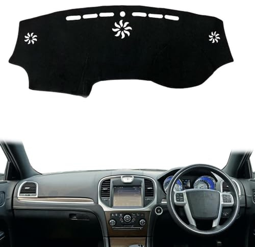 PUCHEN - Car Dashboard Cover Anti-Scratch Dash Cover Interior Dash Covers RHD - For Chrysler 300 300C LD Lancia Thema 2011-2018 2019 2020 2021 2022