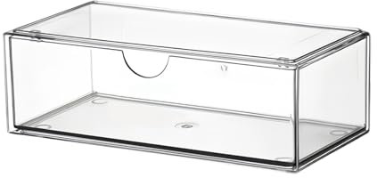 Futuhada Organizzatore Cosmetici Trasparente Organizer Bagno, Organizer per Trucco in Acrilico Cassetti Impilabili per Cosmetici, Contenitori in Plastica per Bagno, Camera da Letto, Cucina