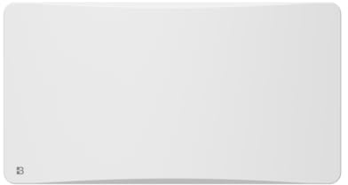 BESTHERM - Radiateur électrique fixe à inertie sèche fonte + film avec thermostat interchangeable 1500W Bestherm ALMEA horizontal blanc