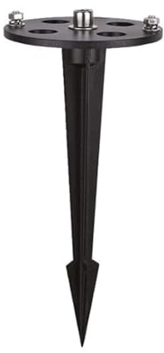 Erdspieß für Gartenleuchte, Steckdosen, Wegeleuchten, Gartenlampen | Rostfreier Erdspieß aus Aluminium, inkl. Schrauben, 4er-Set
