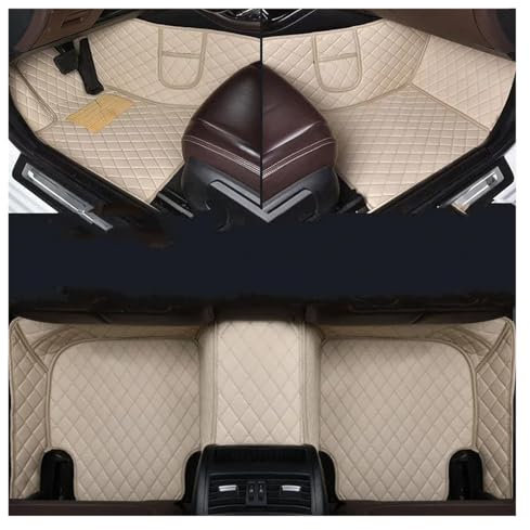 RYLFEQER Autoteppiche LHD Für Benz Für W212 Autozubehör Antifouling-Fußmatten Teppiche Matten(Beige)