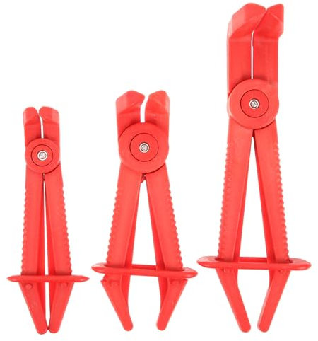 OKUMEYR 3stücke Schlauchklemmenzange Werkzeug Für Kühlerschlauch Bremsschlauch Kraftstoffleitung Mit Abklemmzange Aus Kunststoff Für Auto Reparatur