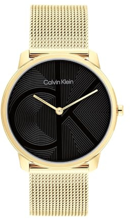 Calvin Klein Analog Quarzuhr für Herren und Damen Kollektion Iconic Erhältlich mit einem Edelstahlarmband in Glieder- oder Mesh-Design
