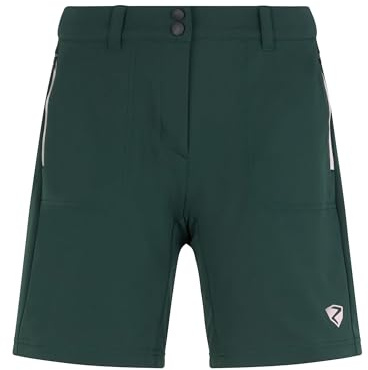 Ziener Nakoa utomhusshorts/cykel-/vandringsbyxor – andningsbara, snabbtorkande, elastiska, dark djungel, 36