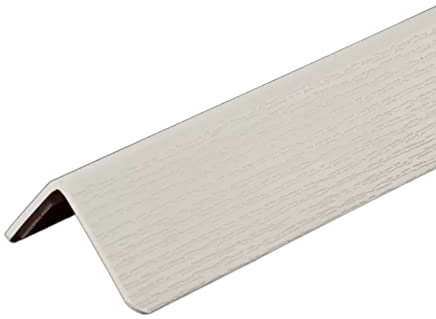 WWERTYY Beige/weiße Kunststoff-PVC-Ecke, 89 Grad, 1 m (39,37 Zoll), Kantenschutz für Wandecken, Eckenschutz (Farbe: Beige, Größe: Breite 3,6 cm)