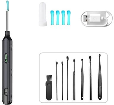 Pulizia Orecchie con 6 Luci LED Pulitore Orecchie con Telecamera 1296P 3,5mm HD Impermeabile, Pulisci Orecchie,Otoscopio Digitale WIFI,Orecchie Endoscopio Professionale per IOS e Android