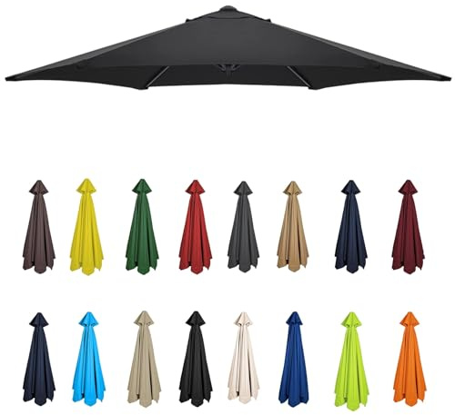 PVYGDXYI 2m-3.5m Replacement Parasol Canopy, Umbrella Replacement Fabric, Garden Umbrella Replacement Cover, Outdoor Replacement Fabric, 6/8 Arms, replacement parasol fabric cover for Garden Umbrella