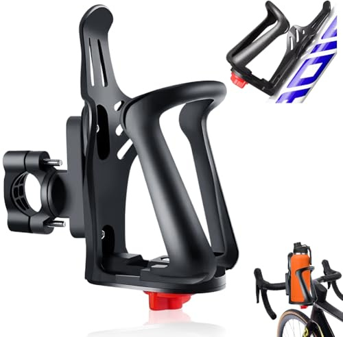 Porte-bouteille vélo, porte-boisson moto porte-bouteille, adapté aux bouteilles d'eau de 48-80mm, support de bouteille réglable pour VTT, scooter, fauteuil roulant, moto, poussette