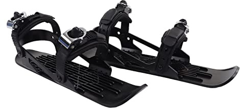 UPALDHOU Mini Ski Skates Snowblades Ski Schuhe für Erwachsene mit Verstellbaren Trägern Tragbares Design Haltbarer Nylon Edelstahl für Winter Sport Snowparks Trails
