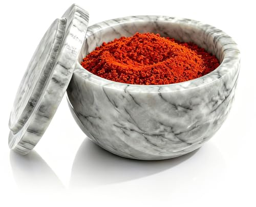 WORHE Tarro de almacenamiento de mármol con tapa, salero, tarro de café, agitador de azúcar, dispensador de miel, adecuado para sal, pimienta, pimentón y hierbas en polvo, joyas, accesorios y