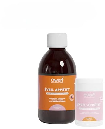 OWARI Pack Prise Poids - 1x Gélules Éveil Appétit et 1x Sirop Éveil Appétit - Pack pour Stimuler l'Appétit - Complément Alimentaire pour Grossir et Gelule Prise de Poids - Fabriqués en France