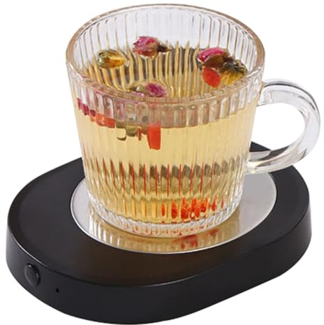 Scalda-tazze da caffè, con spina termostatica, USB, elettrico, per acqua, tè, viaggi, casa, riunioni, cucina, tavolo da pranzo, soggiorno, dormitorio