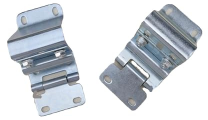 2 Stück Schiebetürscharniere For Industrielle Hebetüren, Seitliche Sitzhalterungen, Elektrische Klappen, Garagenzubehör, Verstellbar(WHITE)