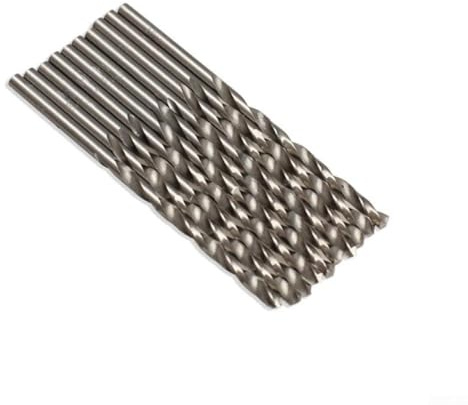 Filteilect HSS-Schlangenbohrer für elektrische Bohrer, 3 mm, geeignet für Holz, Aluminium, Kunststoff, 60 mm Länge, 10 Stück