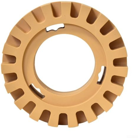 Gummi Rad Aufkleber Entferner für Bohrmaschine - 4 Zoll (100mm) Vinyl & Tape Graphics Removal Backing Pad Gelb